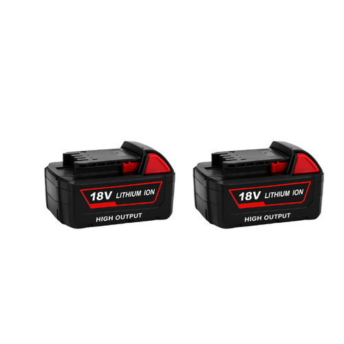 2-Pack 18V 6.0Ah Lithium-Ion Batteries Compatible with Milwaukee M18 Tools – High Performance Replacement